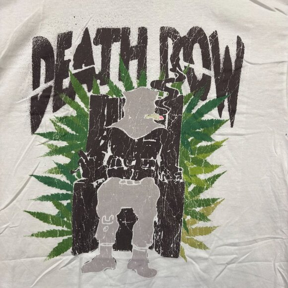 Death Row Records Chronic Throne Rap Record Label T-Shirt L - Picture 2 of 4